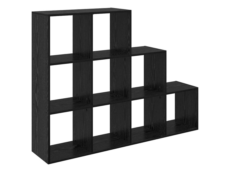 Cloison bibliothèque, meuble de rangement 137,5 x 29 x 103,5 cm bois d'ingénierie  - Conforama A