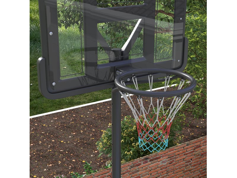  Panier de basket sur pied 2-en-1 réglable extérieur et piscine homvra  - Conforama E