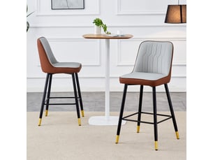 tabouret de bar <strong>STILVORA</strong> - bicolore hauteur d'assise 68.5 cm vendu Par paire