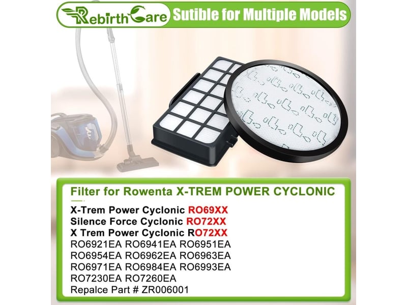  Accessoires de filtre pour aspirateur série ro69, élément filtrant, hypa zr006001  - Conforama C