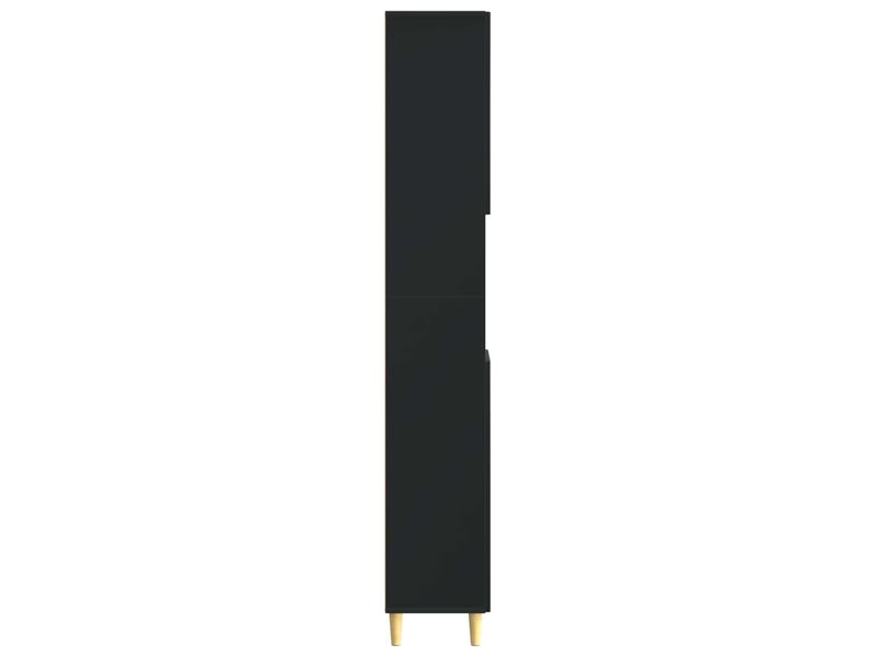 Colonne de salle de bain avec étagère ouverte arnhem noir - Conforama E