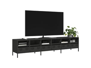 Meuble tv coloris noir 202 cm <strong></strong>  <strong></strong>