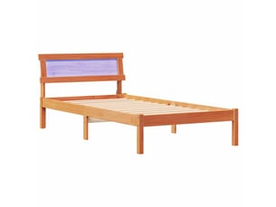 Lit simple 90x200 cm    coloris marron
