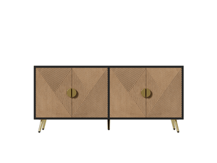 Buffet 4 porte(s) AVELIO - 160 cm coloris bicolore