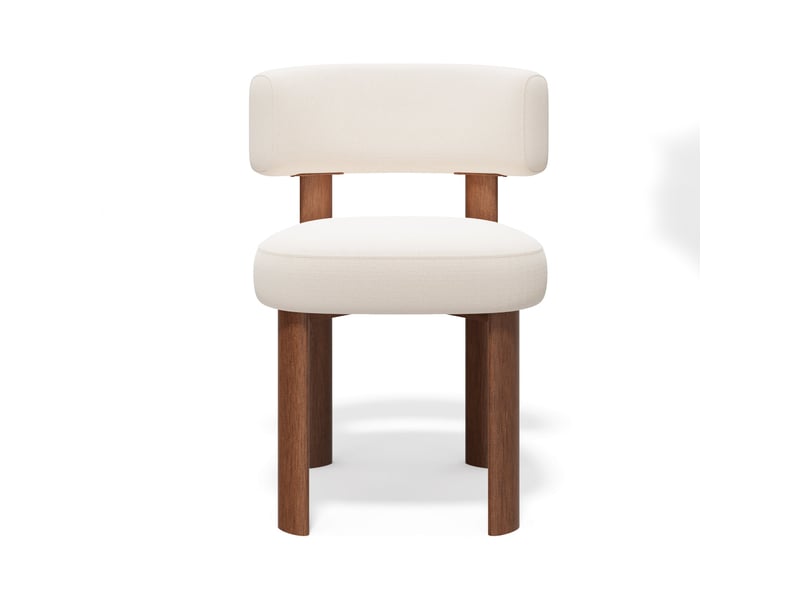  Lot de 2 chaises en velours chenillé crème rich SC47VCCR - Conforama C