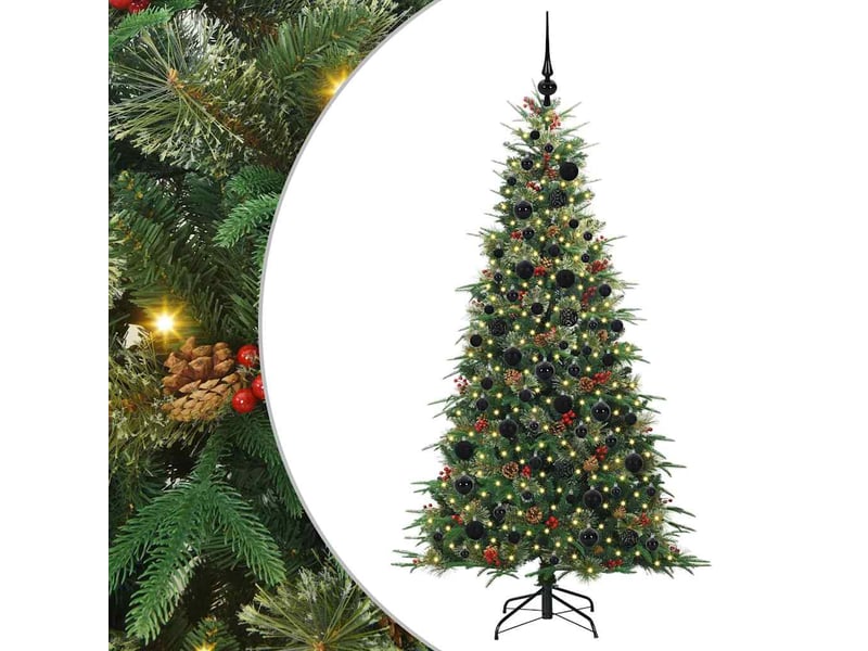  Sapin de noël artificiel, arbre de noël à branches articulées vert 180 cm shl8426  - Conforama A