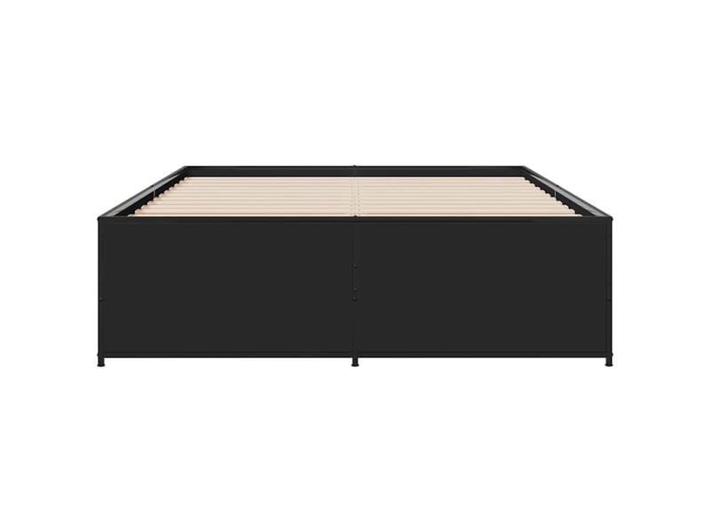  Lit double- lit adulte -  cadre de lit sans matelas noir 135x190 cm  - Conforama C
