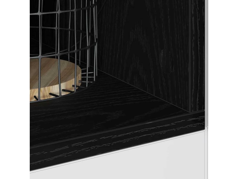  Meuble de cuisine bas chêne noir 20x44,5x81,5cm  - Conforama D