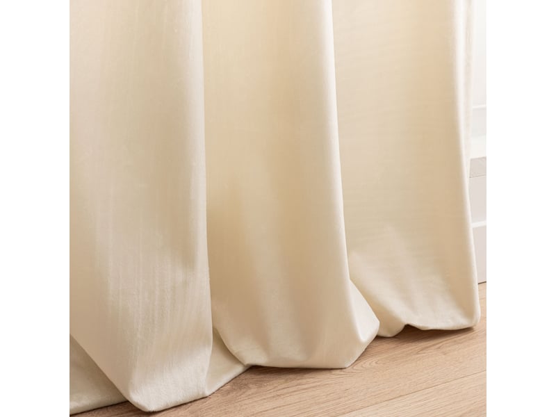  Rideau tamisant à œillets en velours avec bandeau géométrique 140x240 cm  - Conforama D