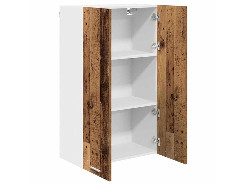  Meuble de rangement cuisine, armoire suspendue bois ancien 60x31x100cm shl4820  - Conforama E