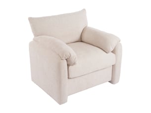 Fauteuil fixe <strong>OKWISH</strong> <strong></strong> Polyester beige vendu A l'unité