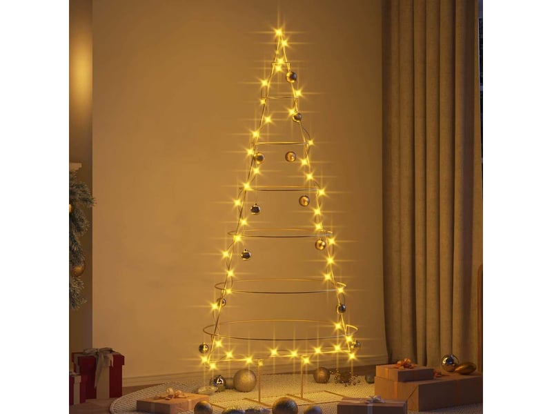  Arbre de noël, sapin de noël en métal doré 180 cm acier peint par poudre  - Conforama D