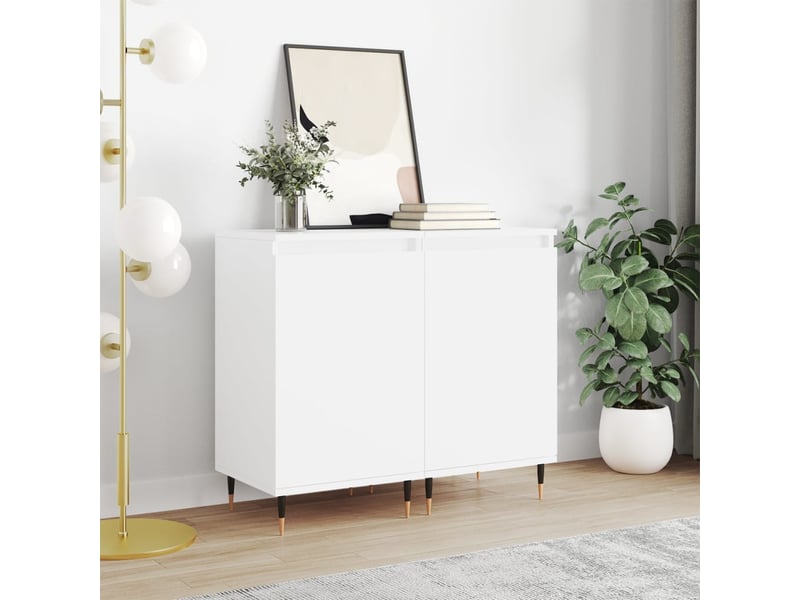  Buffets 2 pcs - bahut - meuble de rangement blanc 40x35x70 cm bois d’ingénierie  - Conforama B