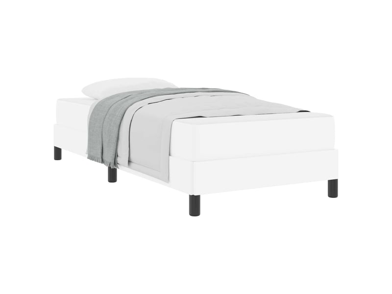  Lit simple- lit adulte -  cadre de lit avec matelas blanc pur 80 x 200 cm tissu  - Conforama A