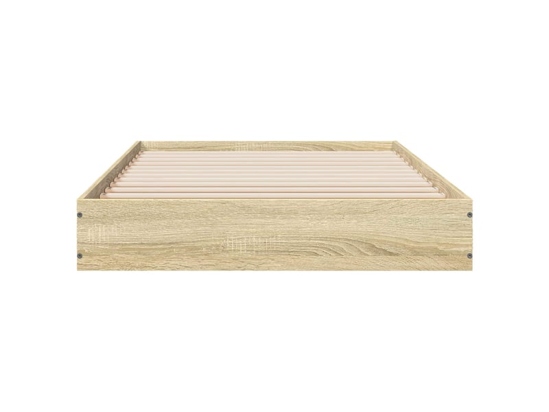 Lit simple- lit adulte - cadre de lit au sol chêne sonoma 80 x 200 cm bois d'ingénierie - Conforama C