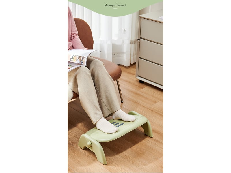 Repose-pieds réglable en hauteur et angle – vert  - Conforama E