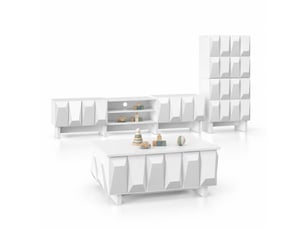 Meuble tv coloris blanc 180 cm DESVIAE
