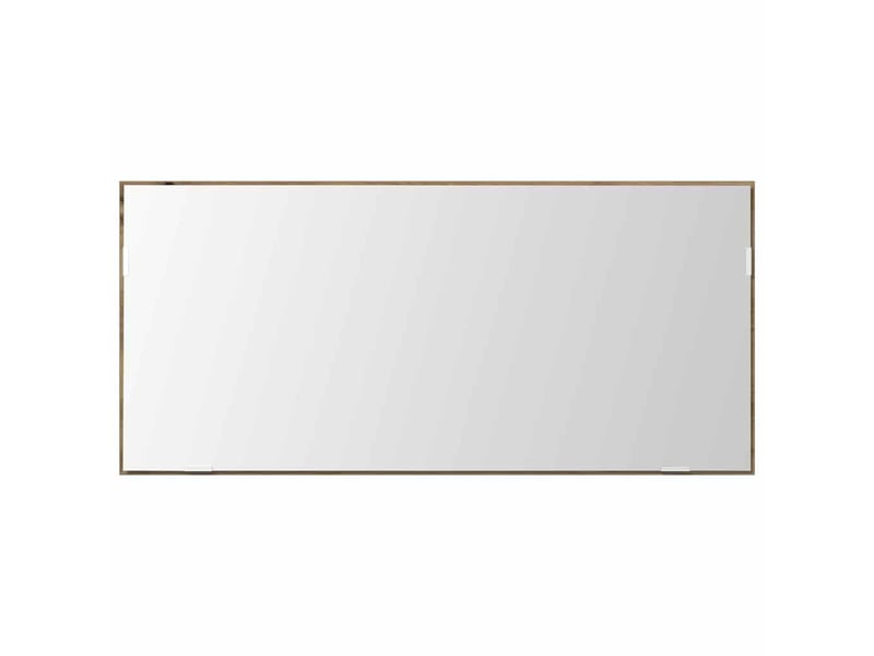  Miroir de salle de bain, miroir de toilette chêne artisanal 80 x 37 cm verre et bois ingénierie cf62656  - Conforama E