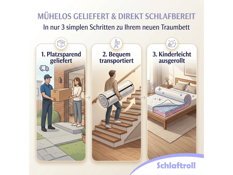  Matelas gel 100x200 cm 22 cm d'épaisseur 7 zones matelas réversible h2 h3 housse en lyocell ergonomique soulagement de la pression respirant  - Conforama E