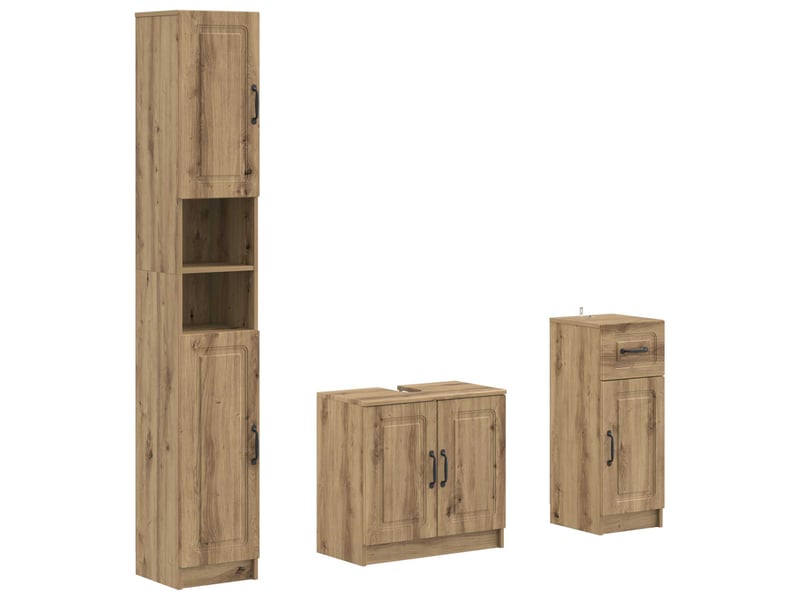  Ensemble de meuble de salle de bain 3 pièces utrecht cf63506  - Conforama A