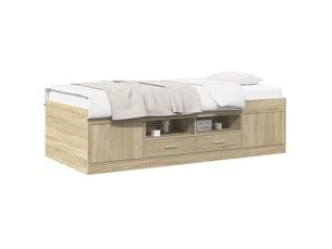Lit simple 80x200 cm    coloris marron