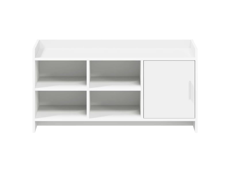  Meuble à chaussure, cabinet à chaussures blanc 100x39,5x51 cm bois d'ingénierie  - Conforama E