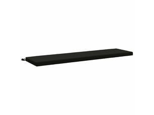 Coussin de banc, coussin d'assise, coussin de canapé soest 100 % polyester noir 140 x 40 x 5 cm cf53414