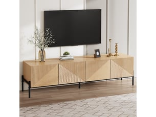 Meuble tv coloris bois clair    