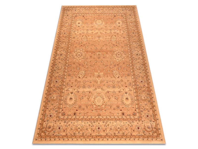  Tapis en laine kashqai 4303 101 oriental, cadre, fleurs beige   couleur saumon 135x200 cm  - Conforama A