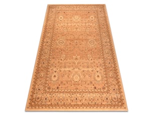 Tapis en laine kashqai 4303 101 oriental, cadre, fleurs beige couleur saumon 135x200 cm