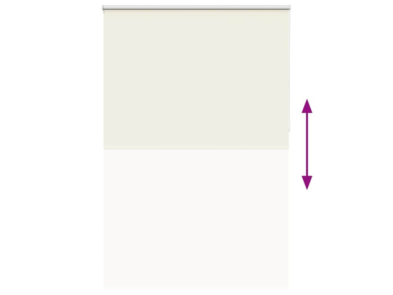  Store enrouleur occultant, store à rouleau blanc cassé 160x230 cm largeur tissu cf45541  - Conforama E