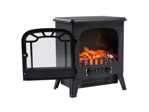 Cheminée électrique avec effet flamme, thermostat réglable, 9251850 w, 36 x 25,5 x 41,5 cm