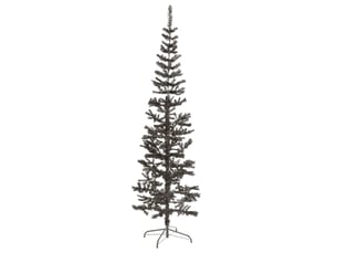 Sapin de noël, arbre de noël étroit noir 180 cm