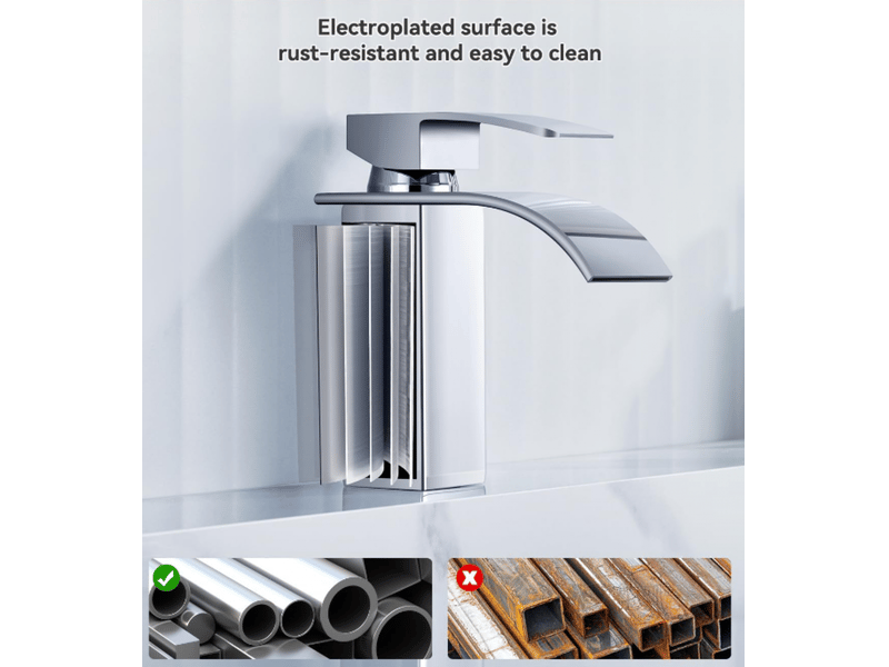  Robinet de lavabo galvanisé avec douchette cascade, robinet de salle de bain avec douchette, robinet de lavabo  - Conforama E