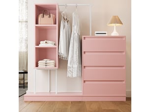 Chiffonnier coloris rose