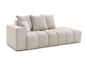 Canapé droit fixe BOBOCHIC MONT-BLANC 4 places Tissu beige