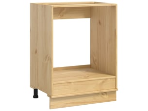 Armoire de cuisine, armoire ski brun miel 60x46x81cm pin massif
