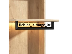 Armoire <strong>WELLTIN</strong> <strong></strong> coloris bois clair largeur 45 cm