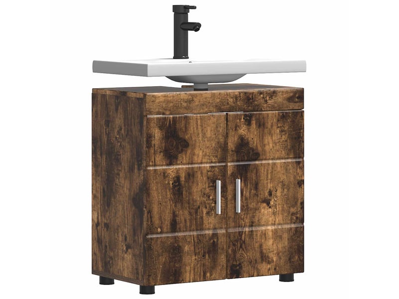 Ensemble d'armoire de salle de bain tulum chêne fumé cf62978 - Conforama C