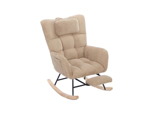 Fauteuil fixe   Tissu marron