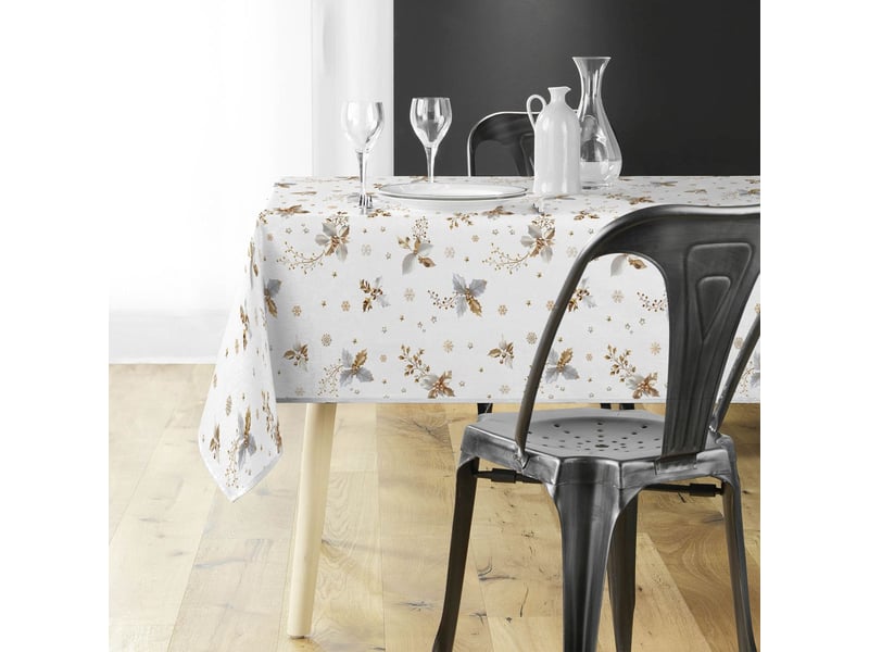  Nappe imprimé guido 150x240cm blanc  - Conforama D