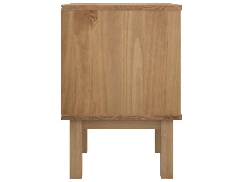  Table de chevet - cabinet de chevet - table de nuit otta noir 45 x 39 x 57 cm bois de pin massif  - Conforama D