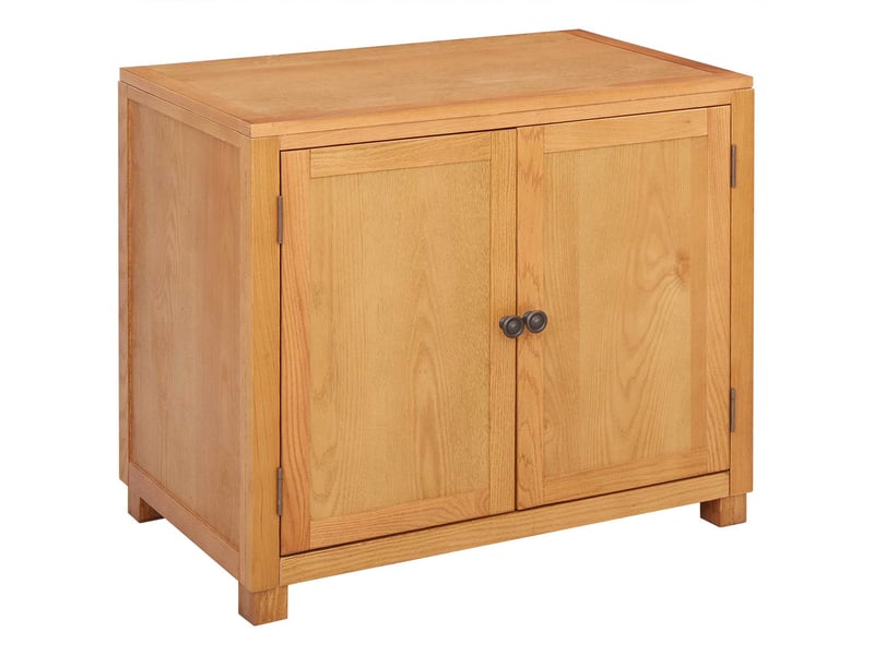  Armoire de rangement avec porte marron 78x50x70 cm bois de chêne massif  - Conforama A