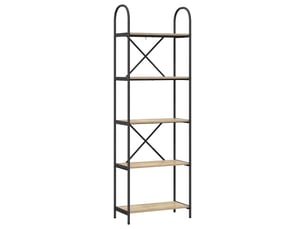 Étagère 5 niveaux, étagère de rangement 60 x 30 x 183 cm bois d'ingénierie shl8397