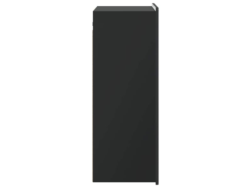  Armoire murale salon, meuble de rangement noir 66 x 34,5 x 92 cm bois d'ingénierie  - Conforama E