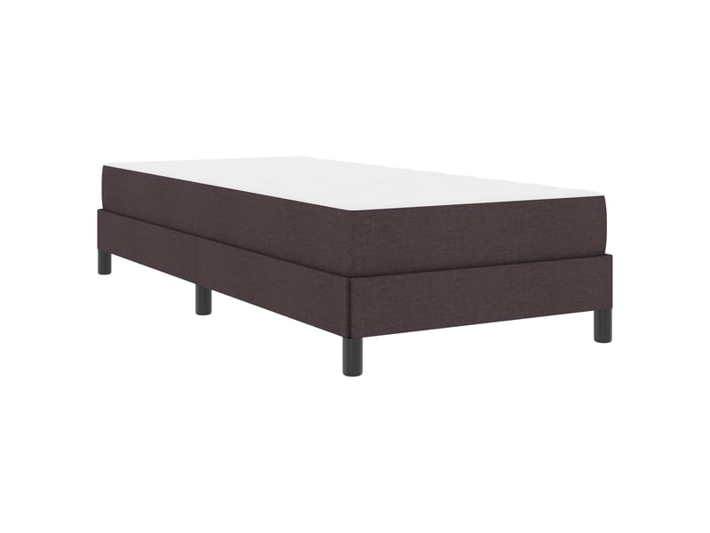  Lit simple- lit adulte -  lit à ressorts marron foncé 100 x 200 cm tissu  - Conforama C