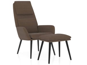 Fauteuil relax manuel VIDAXL  Tissu marron