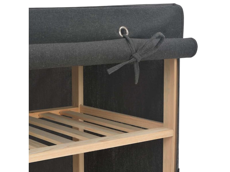  Garde-robe | penderie armoire de rangement gris 135 x 40 x 170 cm tissu  - Conforama D