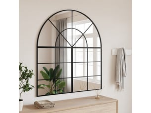 Miroir  à fixer coloris noir <strong></strong>  <strong></strong> - 100 cm x 50 cm