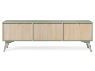 Meuble tv coloris vert 158 cm LOUNGITUDE  MUSEO